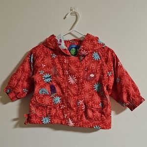Floral Red Kids Jacket